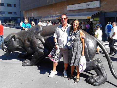 Alexandra, com seu namorado Jose, em Portugal.