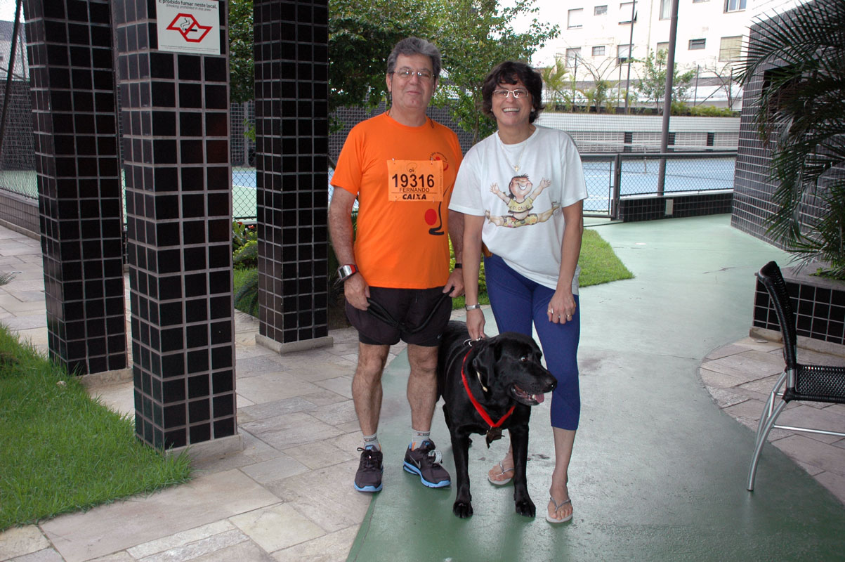 Fernando L. Stávale e Katia em São Paulo. Fernando disputou a Maratona de São Silvestre