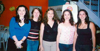 7-Patrícia, Bianca, Grace, Cibele e Cláudia (netas de Carlos e Nunciata) 2004