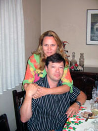 Fernando Stempniewski (filho de Teresa e Helio) e sua esposa Rosmeri (25/12/2005)