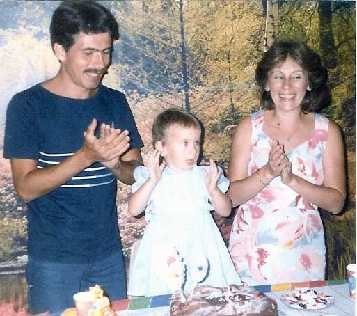 O casal Mauricio e Marcia e a filha Thais (Bairro Mooca - SP)