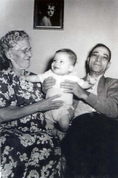 The couple Natale and Teresa with grandchild Bob (Early 1950)