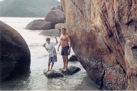 Yuri e Reinaldo em Ubatuba