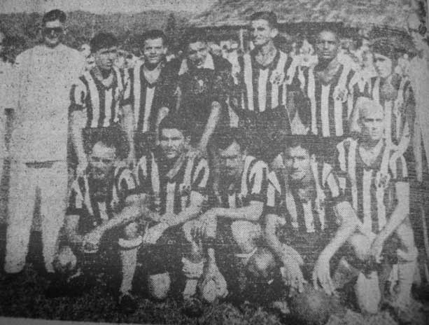 FEITIÇO - Time de futebol de São Vicente, campeão da cidade, temporada de 1949. Destaque para o goleiro João Fernandes Stávale